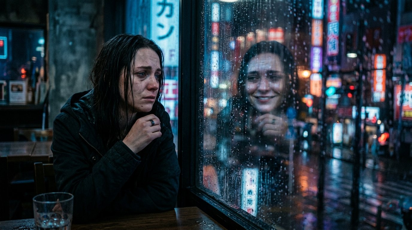 Mulher olhando para o reflexo — saúde mental feminina