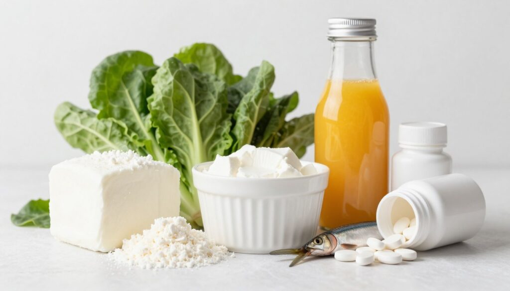 Calcium-rich foods and supplements for PMDD