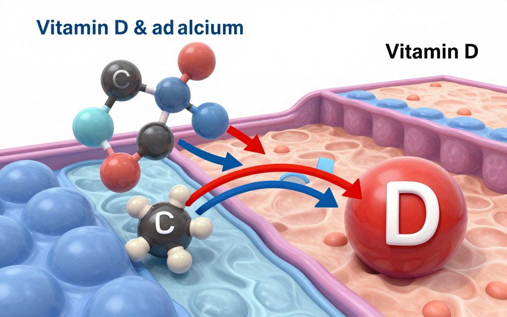 Synergistic relationship between vitamin D and calcium