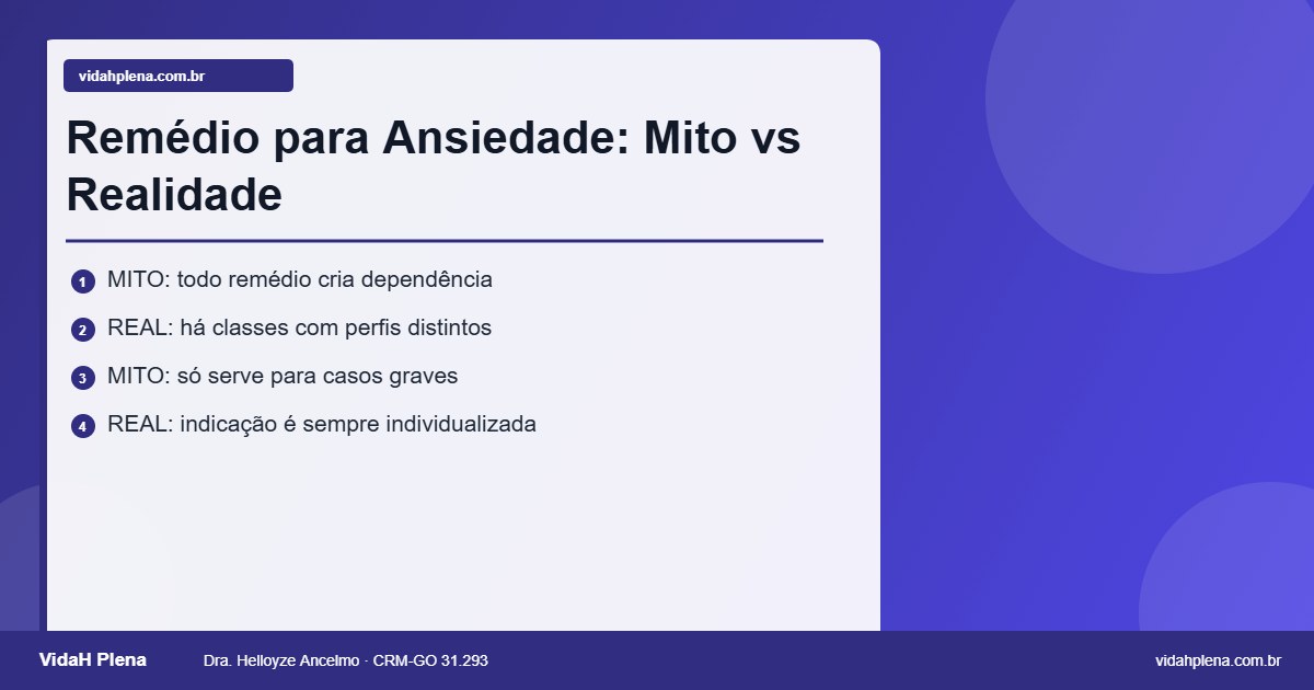 Mitos e verdades sobre remédio para ansiedade