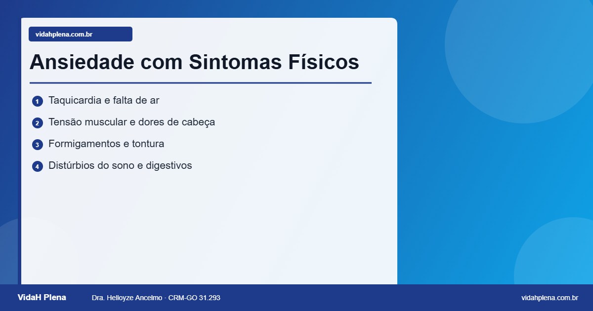 Como a ansiedade se manifesta no corpo — sintomas físicos